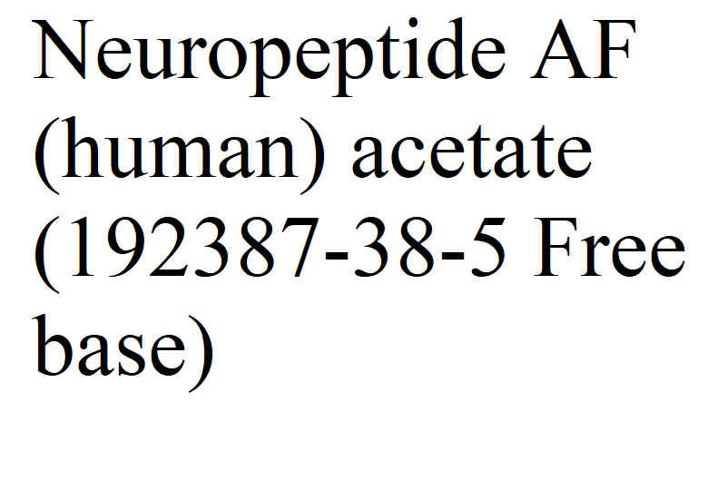 Neuropeptide AF (human) acetate Chemical Structure