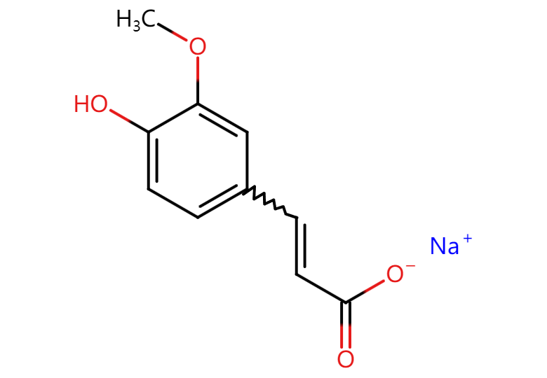 Ferulic acid sodium Chemical Structure