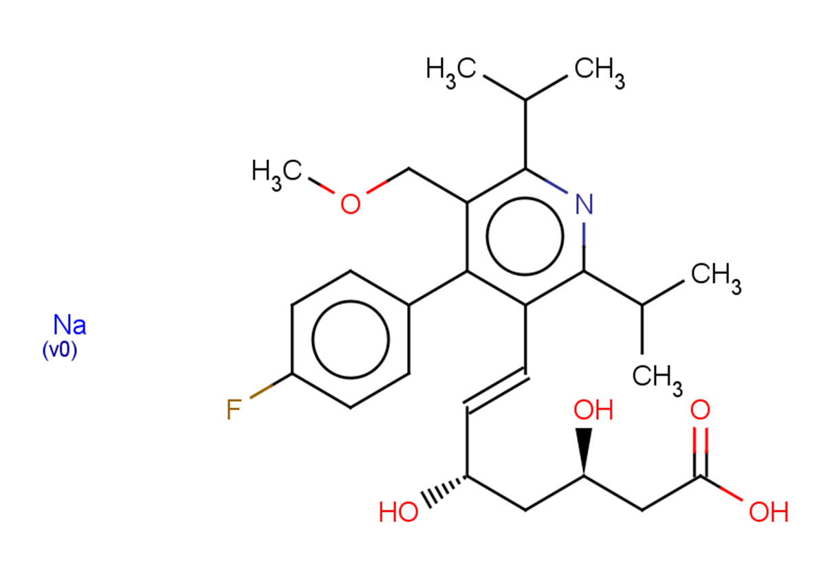 Cerivastatin sodium Chemical Structure