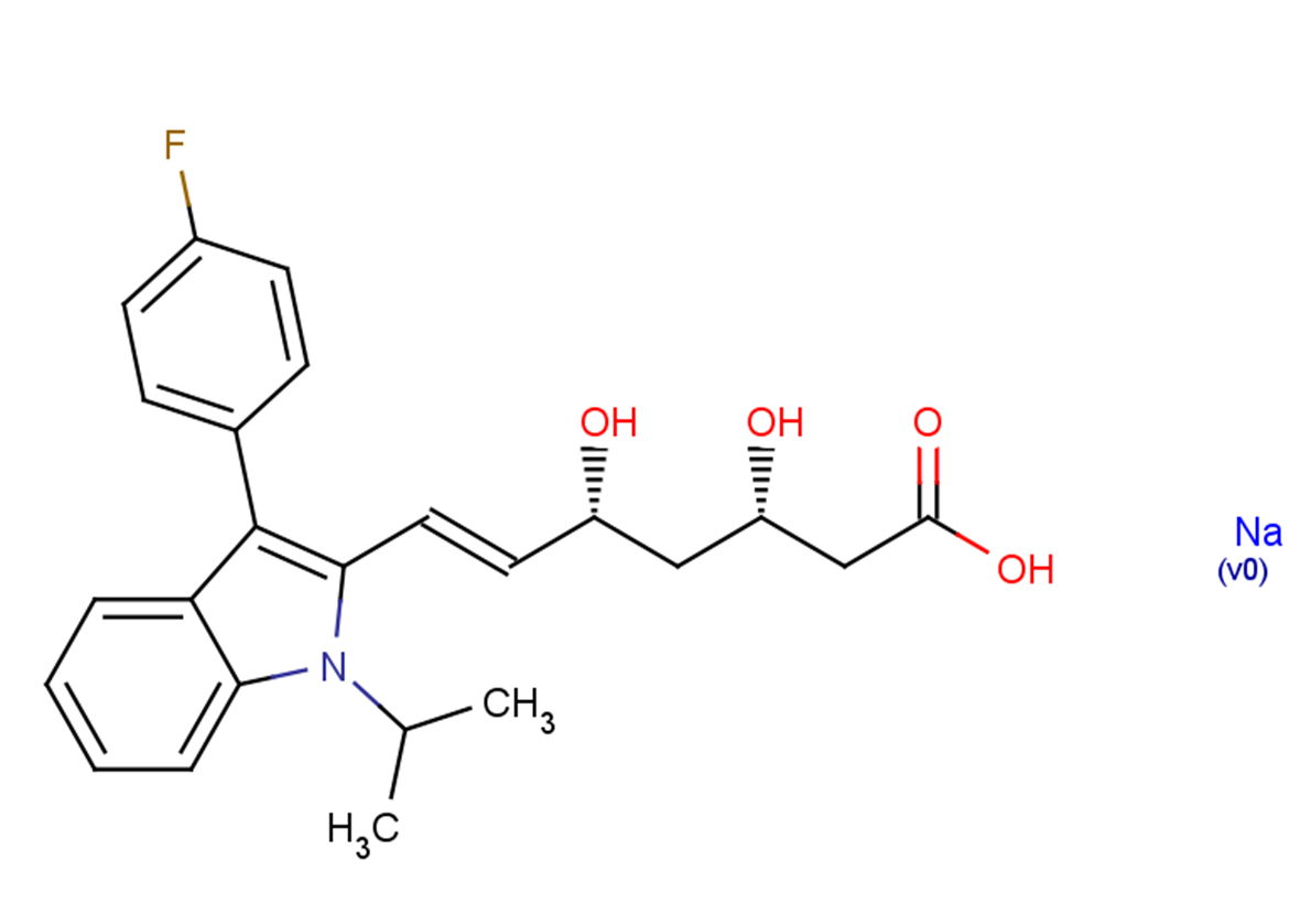 (3S,5R)-Fluvastatin sodium Chemical Structure