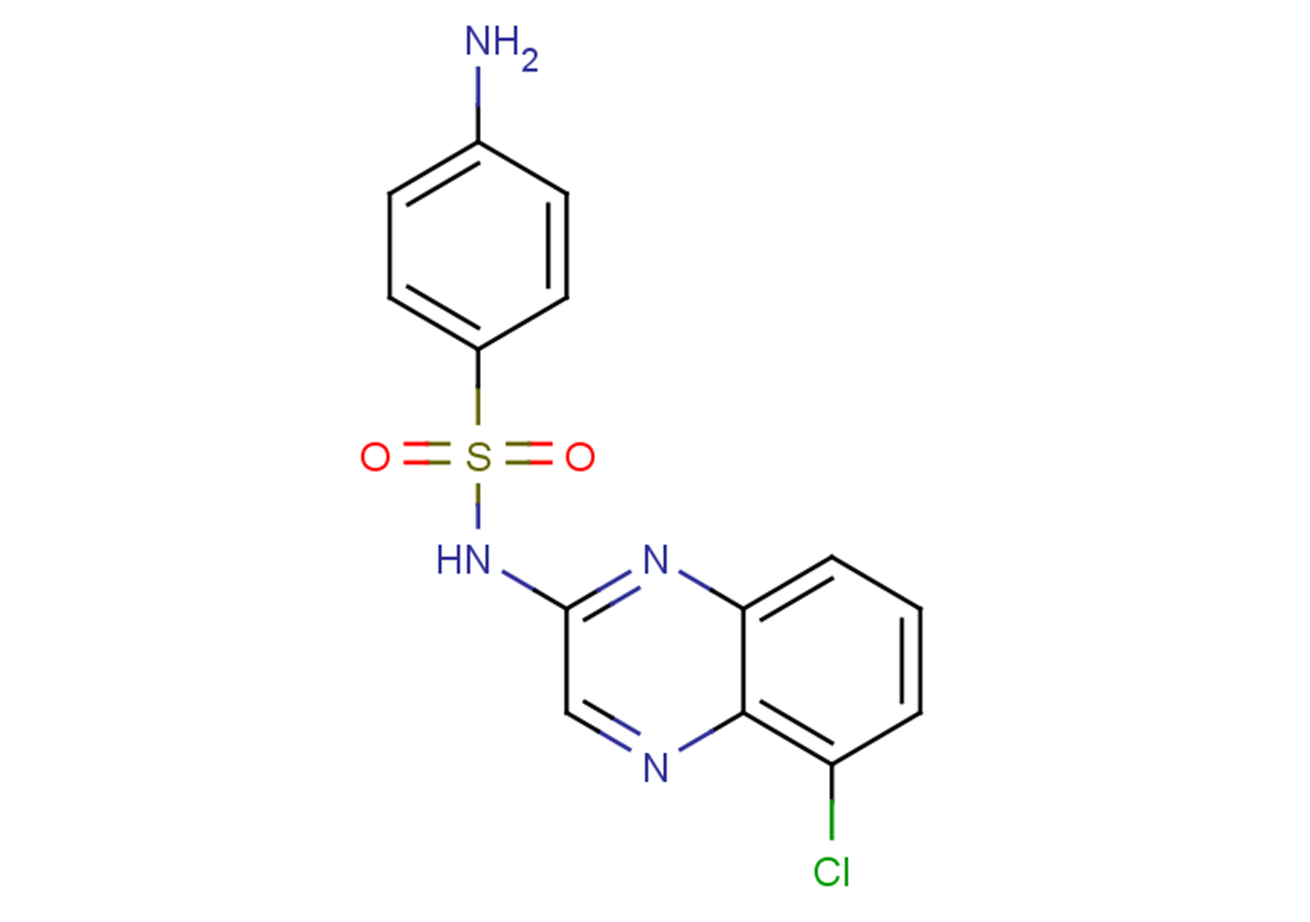 Chloroquinoxaline sulfonamide Chemical Structure