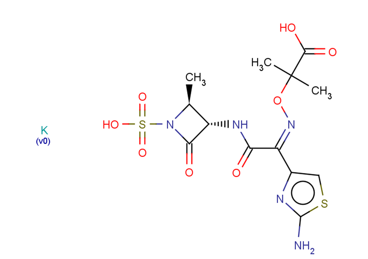 Azthreonam monosodium salt Chemical Structure