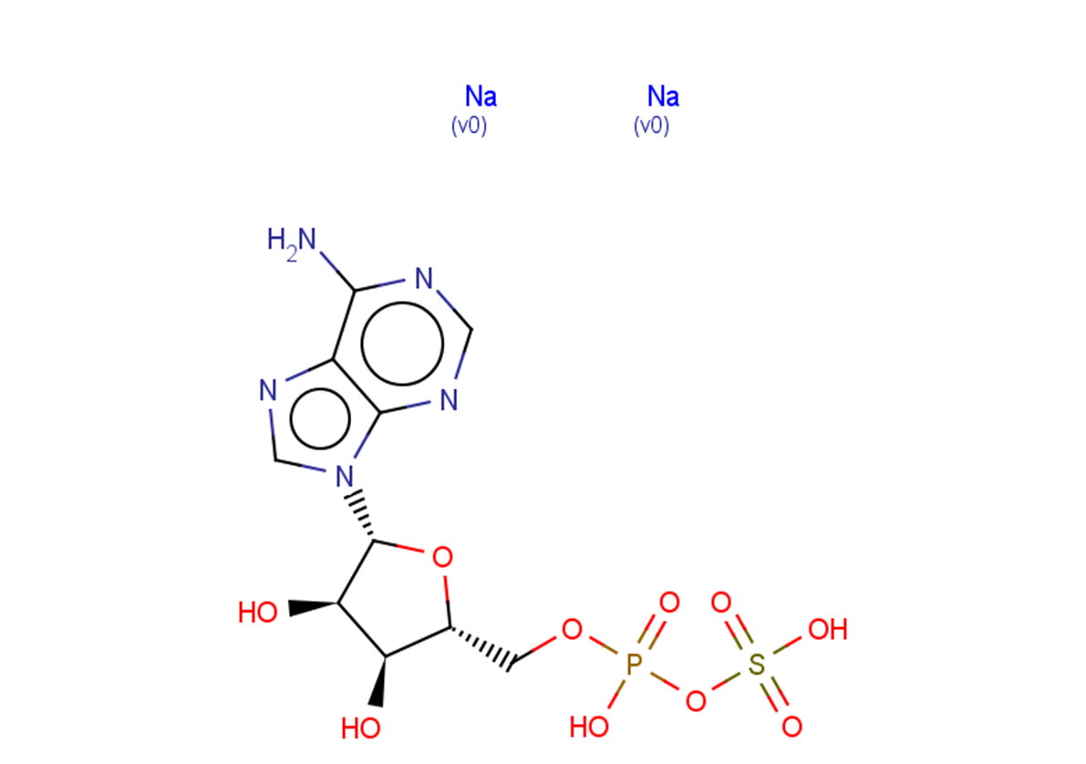 Adenosine 5'-phosphosulfate (sodium salt) Chemical Structure