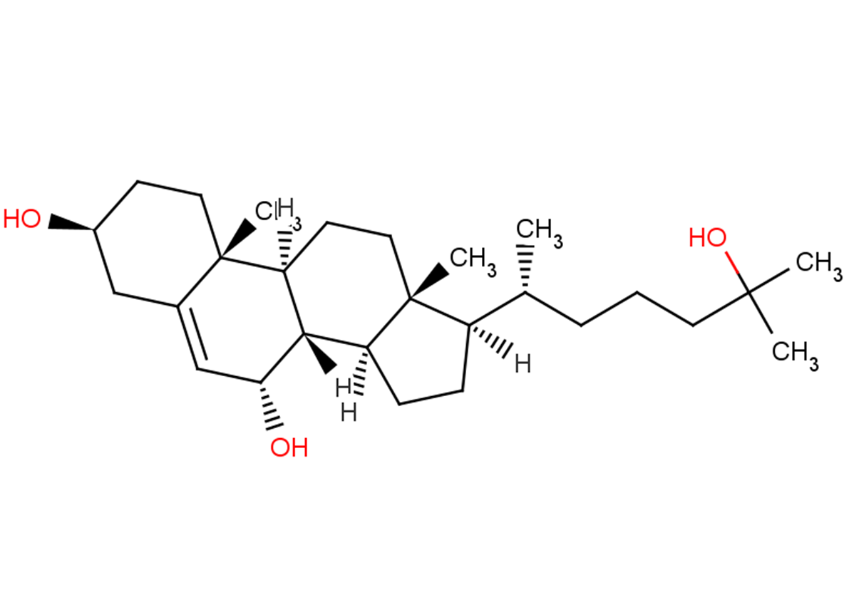7α,25-Dihydroxycholesterol Chemical Structure