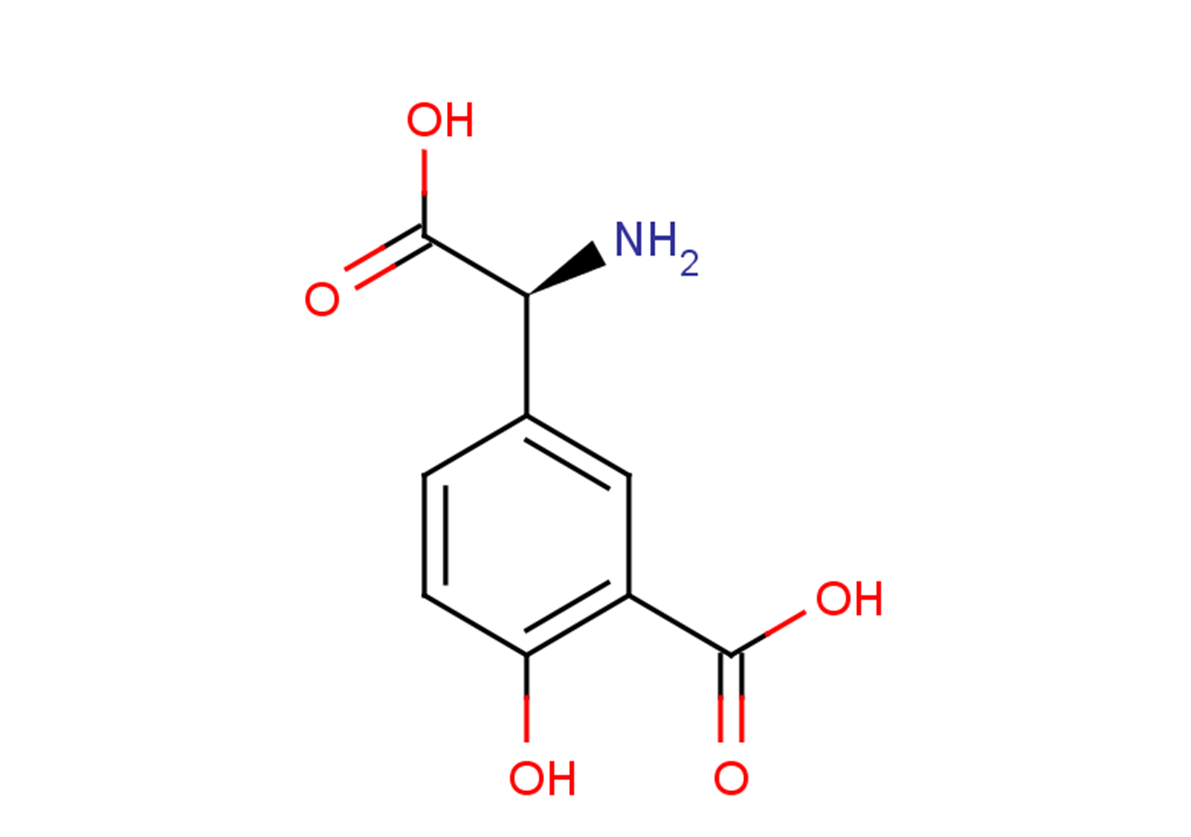 (S)-3-Carboxy-4-hydroxyphenylglycine Chemical Structure