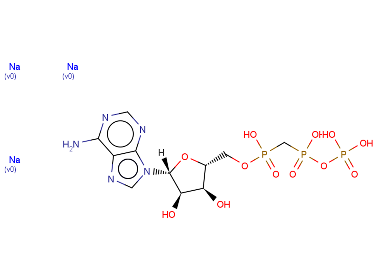 α,β-Methylene ATP trisodium Chemical Structure