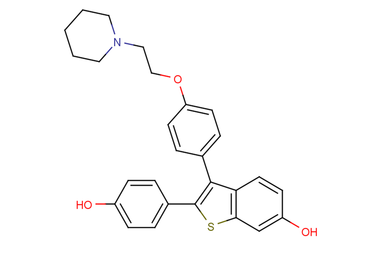 Desketoraloxifene Chemical Structure