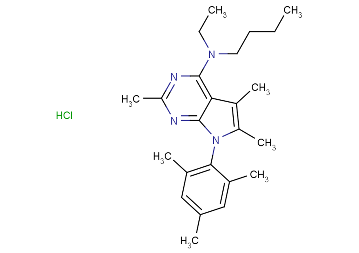 Antalarmin hydrochloride Chemical Structure