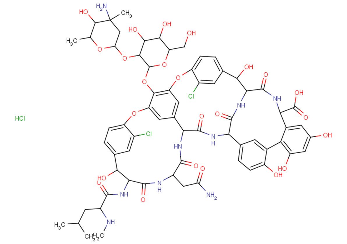 Vancomycin monohydrochloride Chemical Structure