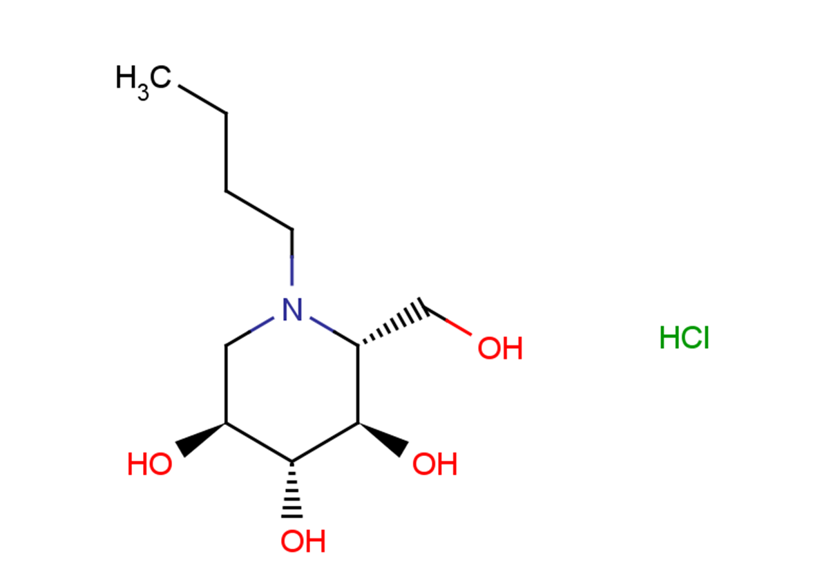 Miglustat hydrochloride Chemical Structure