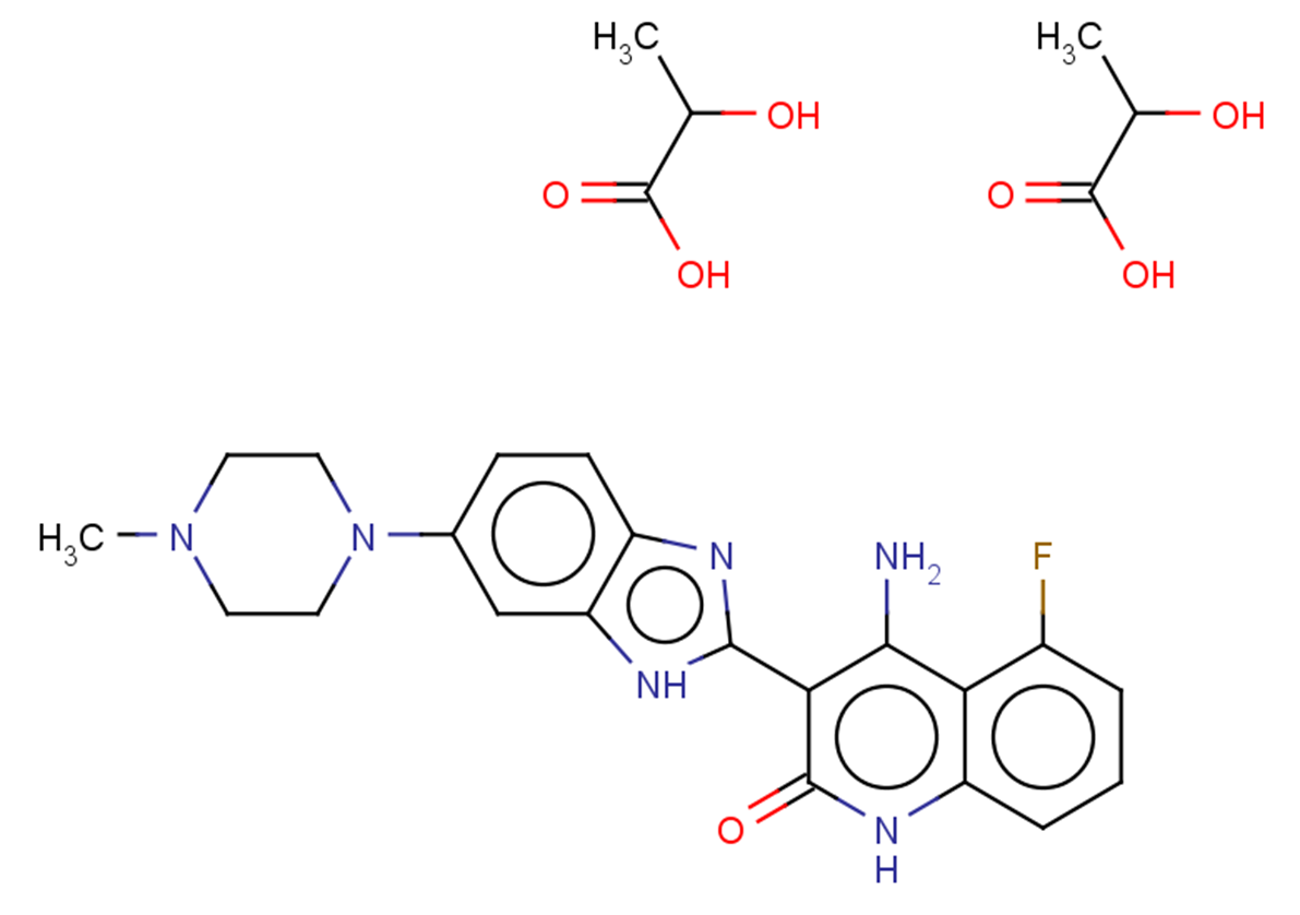Dovitinib Dilactic Acid Chemical Structure