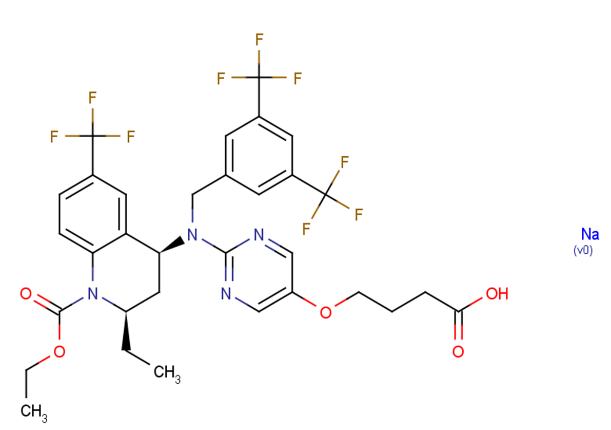 Obicetrapib sodium Chemical Structure