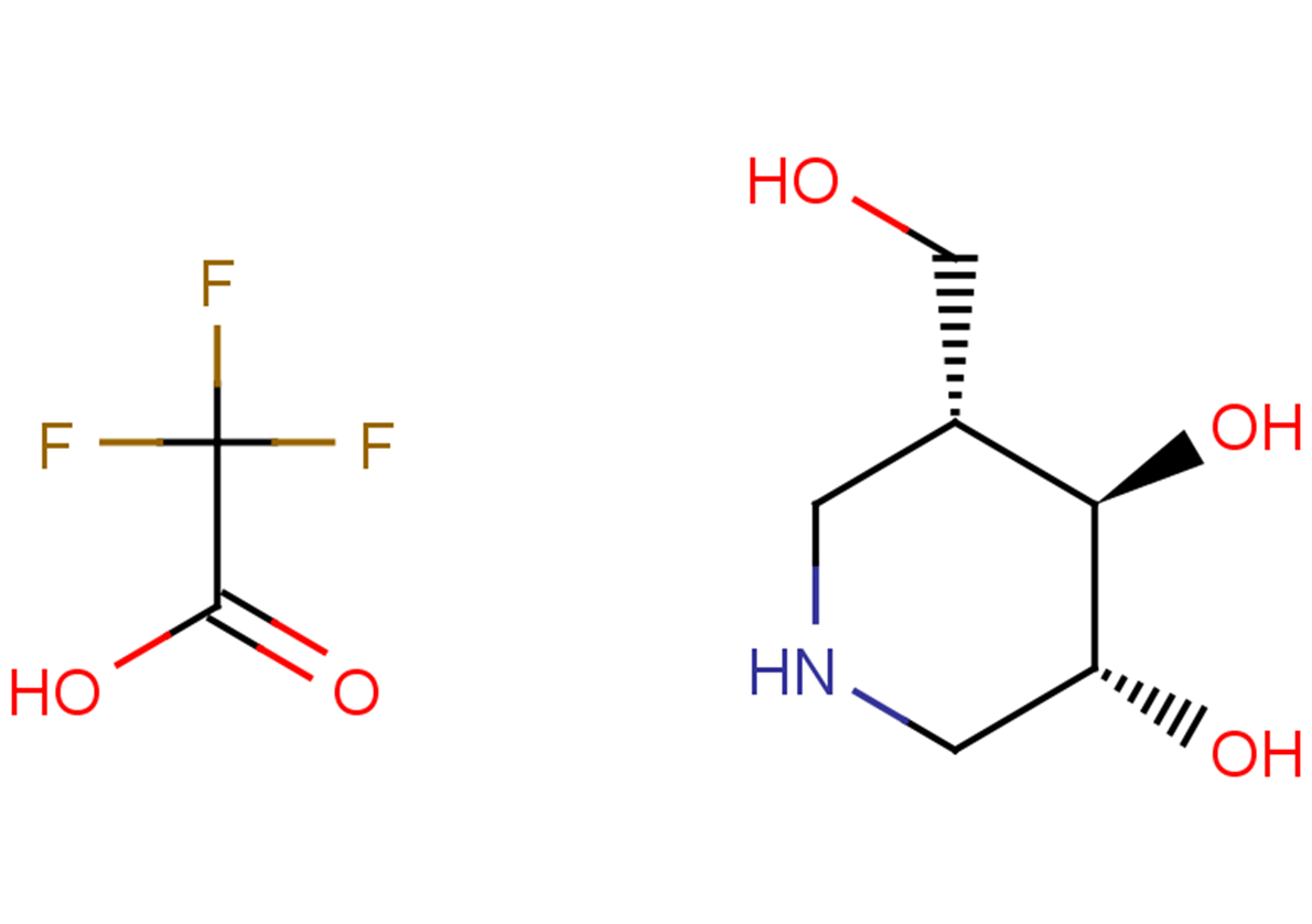 Afegostat TFA Chemical Structure