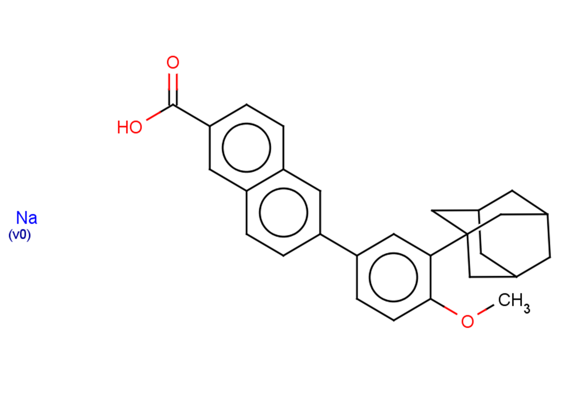 Adapalene sodium salt Chemical Structure