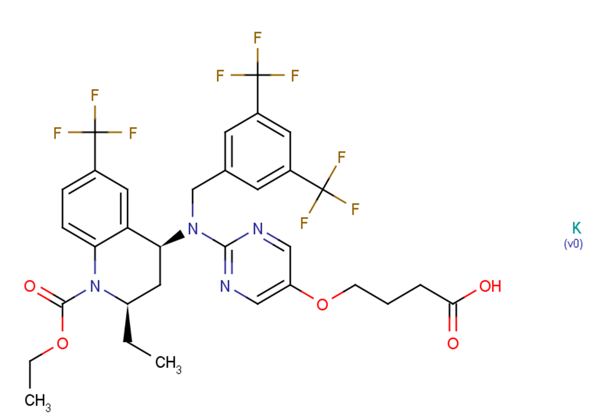 Obicetrapib potassium Chemical Structure