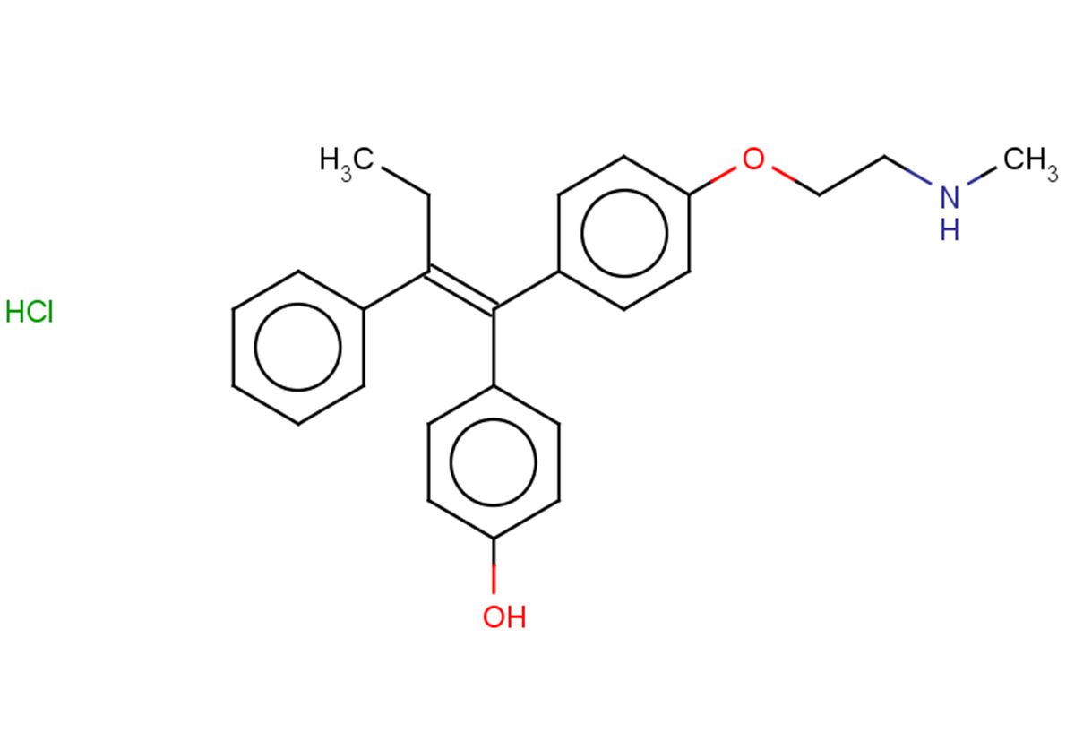 Endoxifen E-isomer hydrochloride Chemical Structure