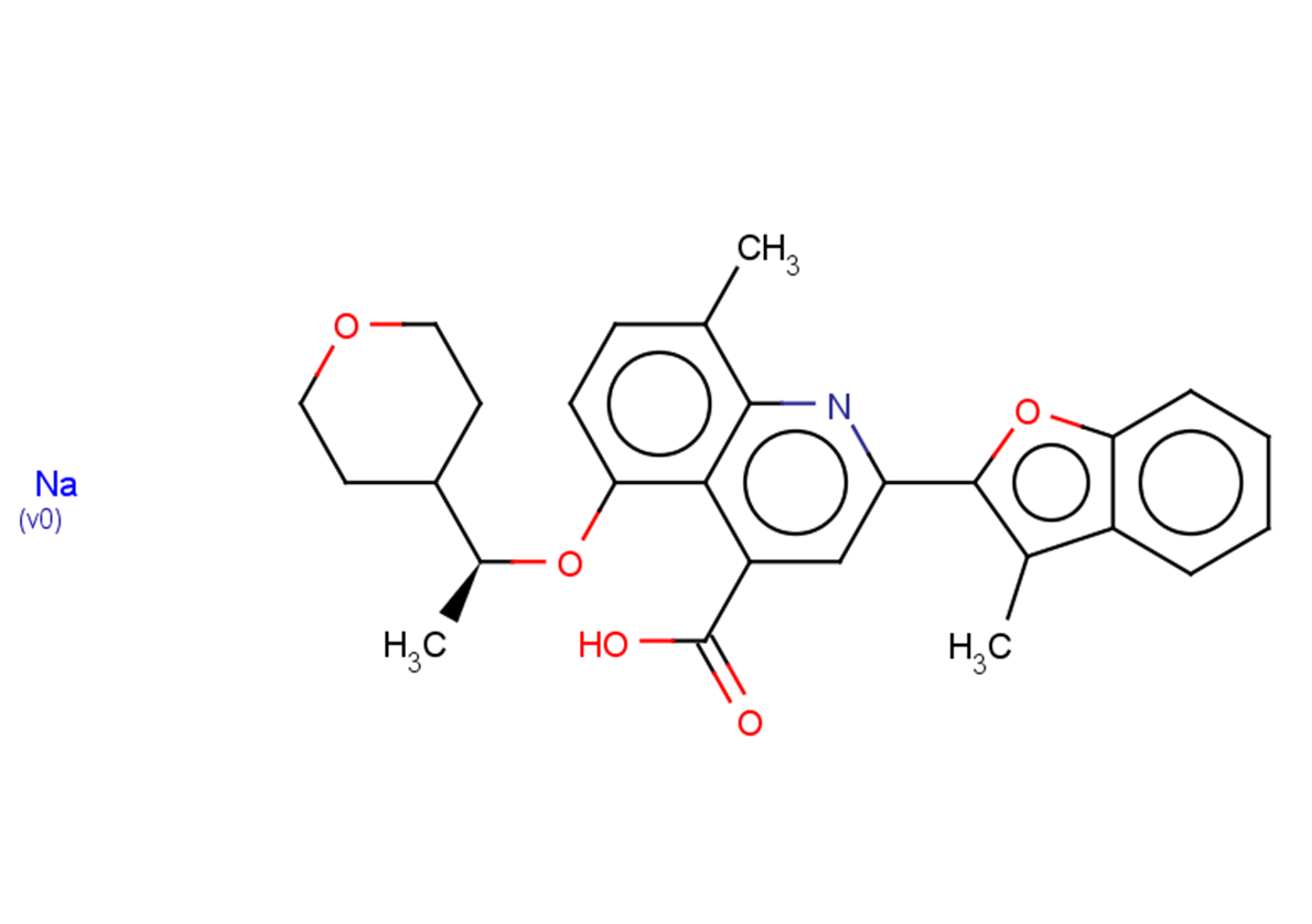 (R)-Posenacaftor sodium Chemical Structure