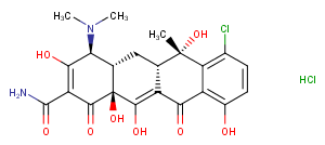 Chlortetracycline hydrochloride Chemical Structure