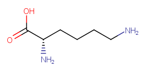 L-Lysine Chemical Structure