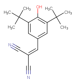 Tyrphostin A9 Chemical Structure