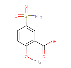 2-Methoxy-5-sulfamoylbenzoic acid Chemical Structure