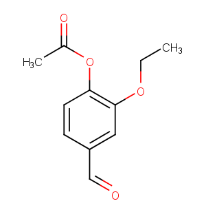 Ethylvanillin acetate Chemical Structure