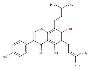 6,8-Diprenylgenistein Chemical Structure