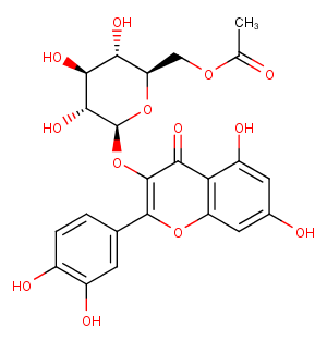 Quercetin-3-O-glucose-6''-acetate