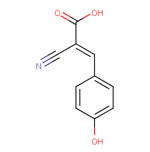 α-Cyano-4-hydroxycinnamic acid Chemical Structure