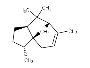 (-)-Cedrene Chemical Structure