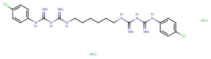 Chlorhexidine dihydrochloride Chemical Structure