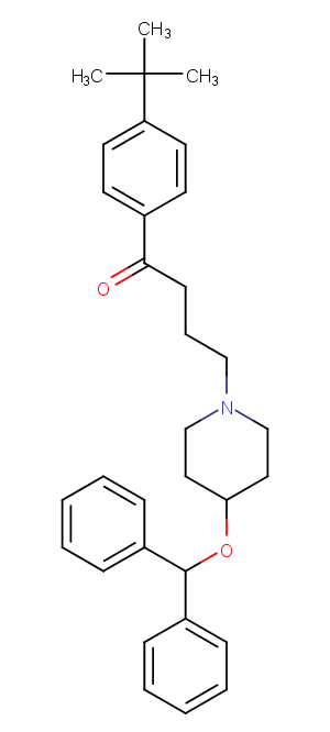 Ebastine Chemical Structure