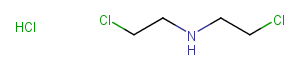 Bis(2-chloroethyl)amine hydrochloride Chemical Structure