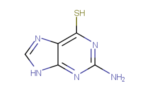 6-Thioguanine Chemical Structure