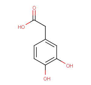 3,4-Dihydroxybenzeneacetic acid Chemical Structure