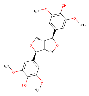 (+)-Syringaresinol Chemical Structure