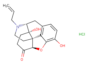 Naloxone hydrochloride Chemical Structure