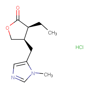 Pilocarpine Hydrochloride Chemical Structure