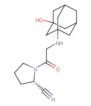 Vildagliptin Chemical Structure