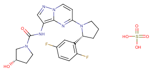 Larotrectinib sulfate Chemical Structure