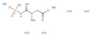 Sodium creatine phosphate dibasic tetrahydrate Chemical Structure