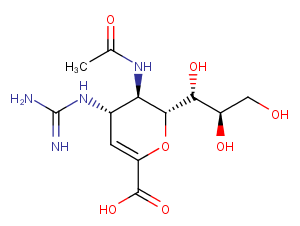 Zanamivir Chemical Structure