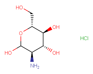 Glucosamine hydrochloride Chemical Structure