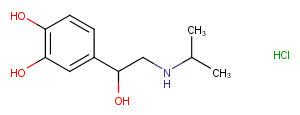 Isoprenaline hydrochloride Chemical Structure