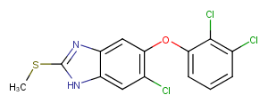 Triclabendazole Chemical Structure