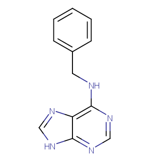 6-Benzylaminopurine Chemical Structure