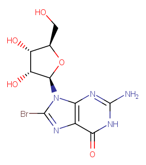 8-Bromoguanosine Chemical Structure