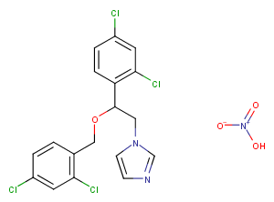 Miconazole nitrate Chemical Structure