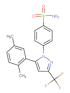 2,5-dimethyl Celecoxib Chemical Structure