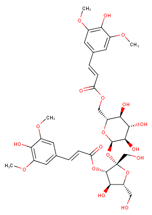 3',6-Disinapoylsucrose Chemical Structure